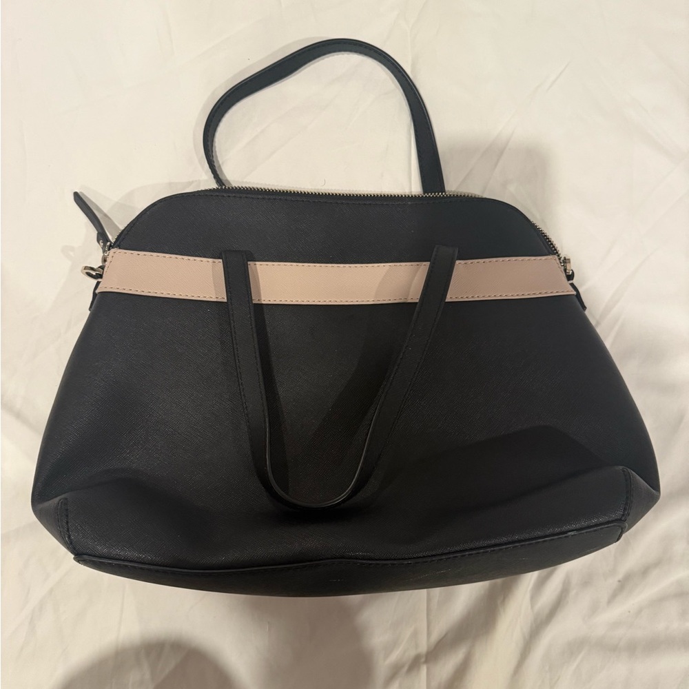 Kate Spade Black and Tan Bow Satchel - Picture 3 of 9